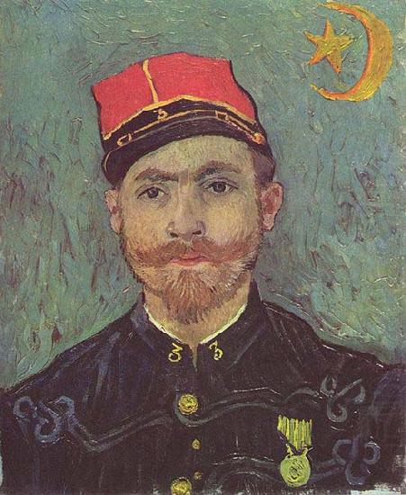 Vincent Van Gogh Portrait of Paul-Eugene Milliet, Second Lieutenant of the Zouaves china oil painting image